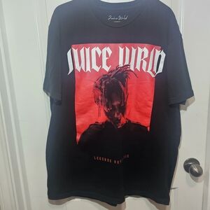 Black and Red Graphic T-Shirt